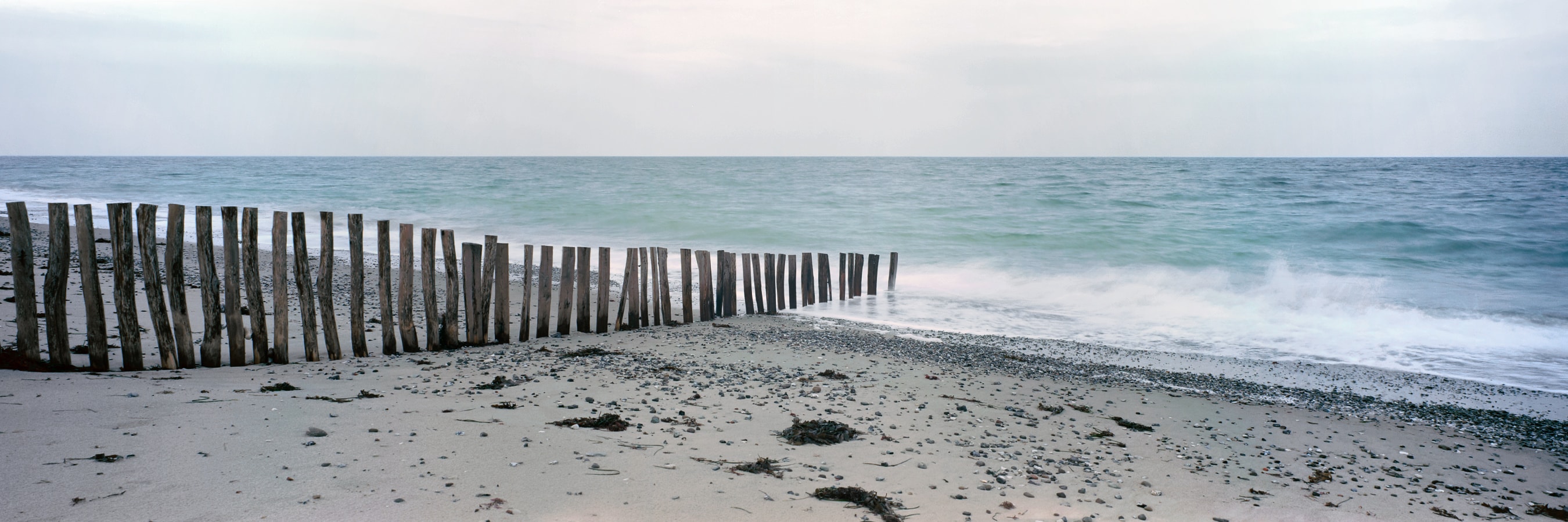 6x17 panoramic photograph of Issehoved Beach, Samsø, Denmark