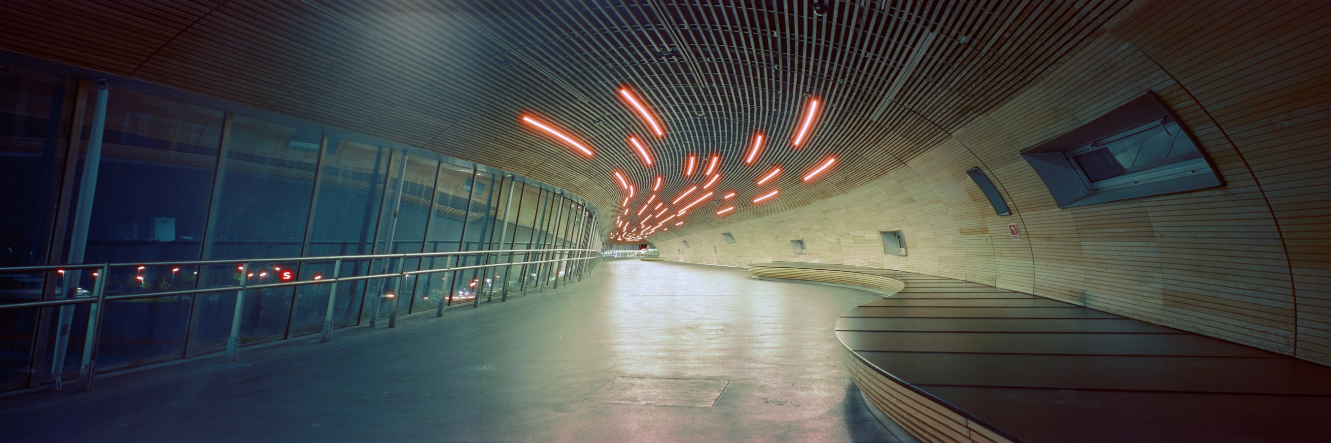 6x17 panoramic photograph of Køge Nord Station, Denmark