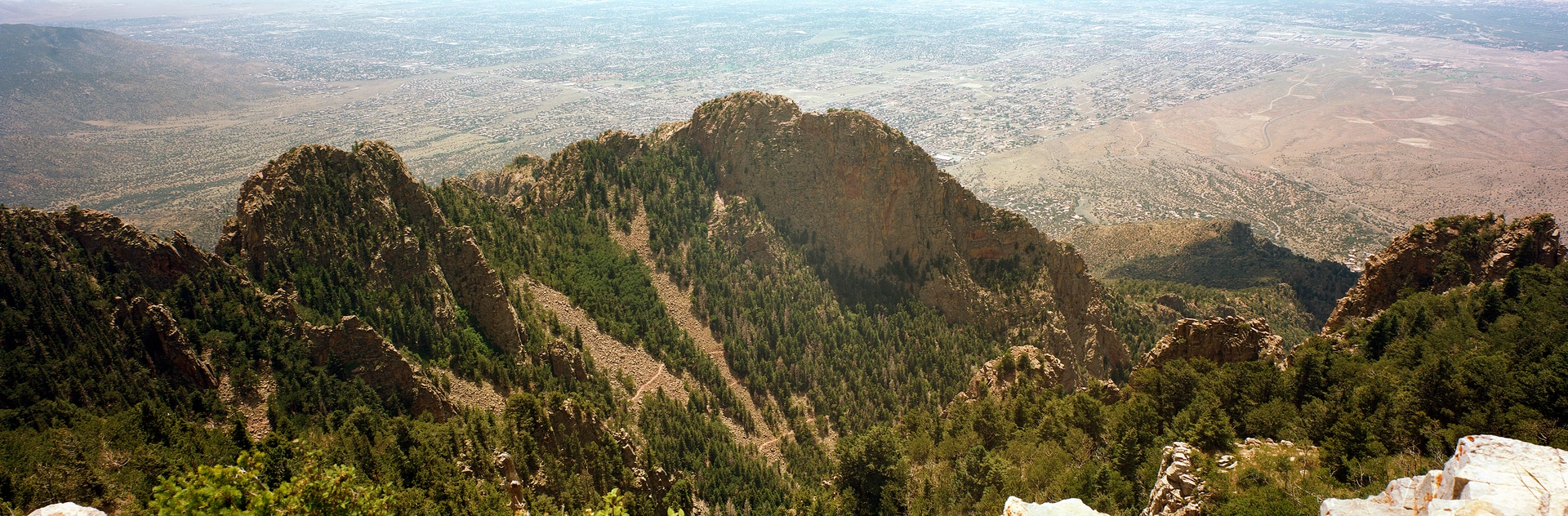 6x17 photograph taken on the Sandia mountain range east of Albuquerque, New Mexico, USA. Taken by Lucas Taylor on the ND 6x17 camera.