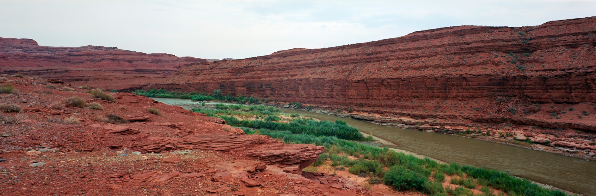 6x17 photograph taken in Mexican Hat, Utah, USA. Taken by Lucas Taylor on the ND 6x17 camera.