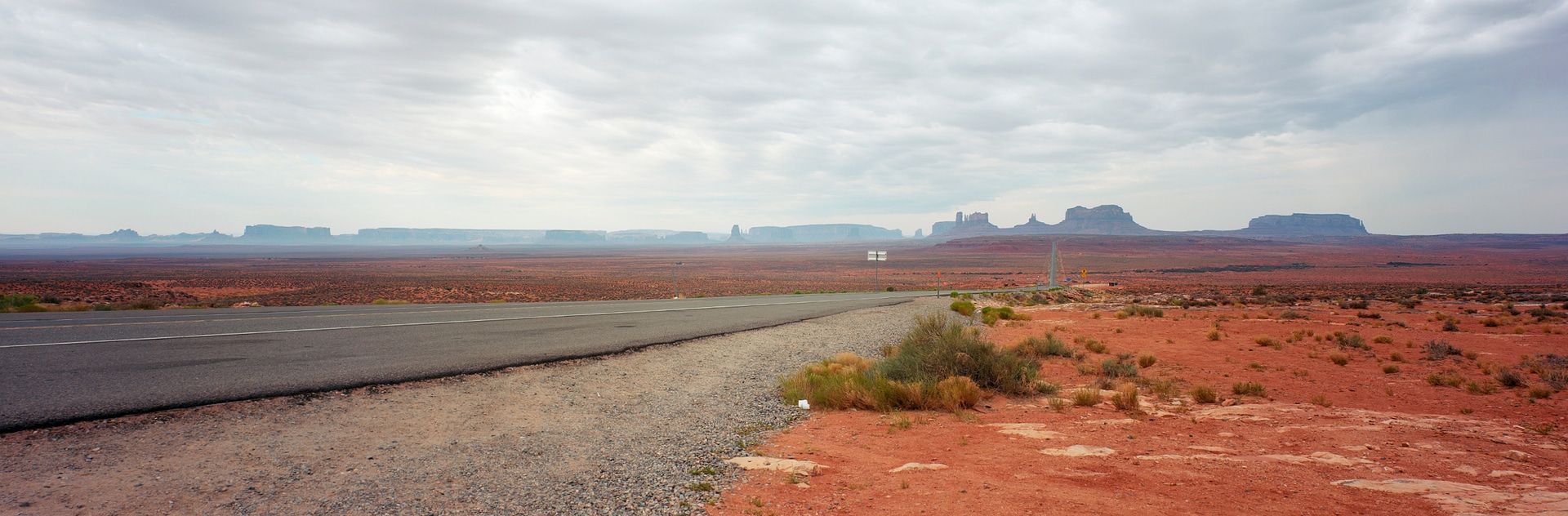 6x17 photograph taken at Forrest Gump Point in Mexican Hat, Utah, USA. Taken by Lucas Taylor on the ND 6x17 camera.