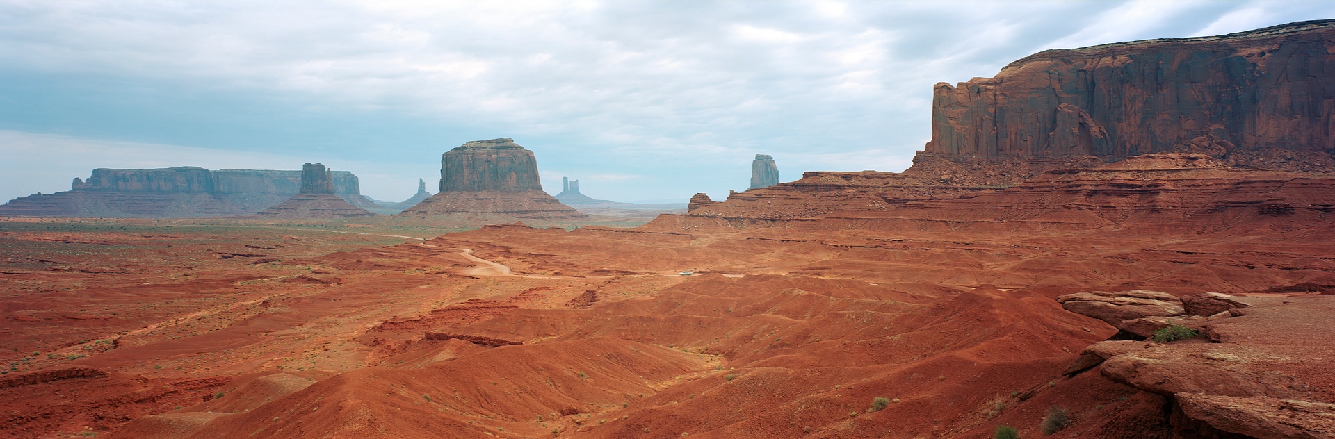 6x17 photograph taken at Monument Valley in Arizona, USA. Taken by Lucas Taylor on the ND 6x17 camera.