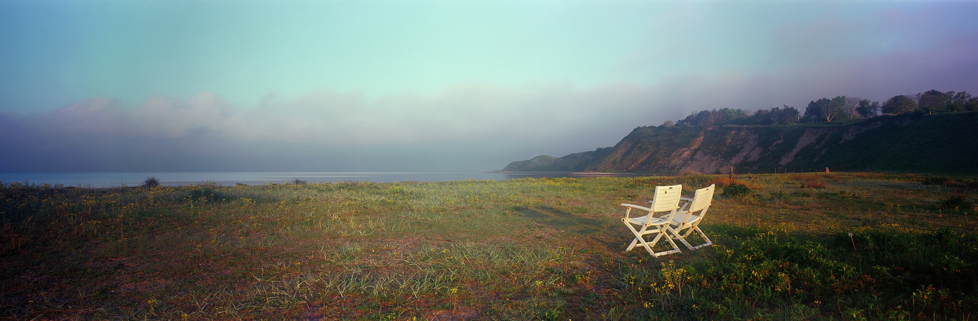 6x17 panoramic photograph taken in Maarup, Samsø, Denmark. Taken by Lucas Taylor on the ND 6x17 camera.