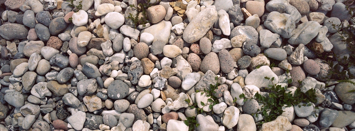 Beach rocks. Taken by Lucas Taylor on a Hasselblad XPan camera.