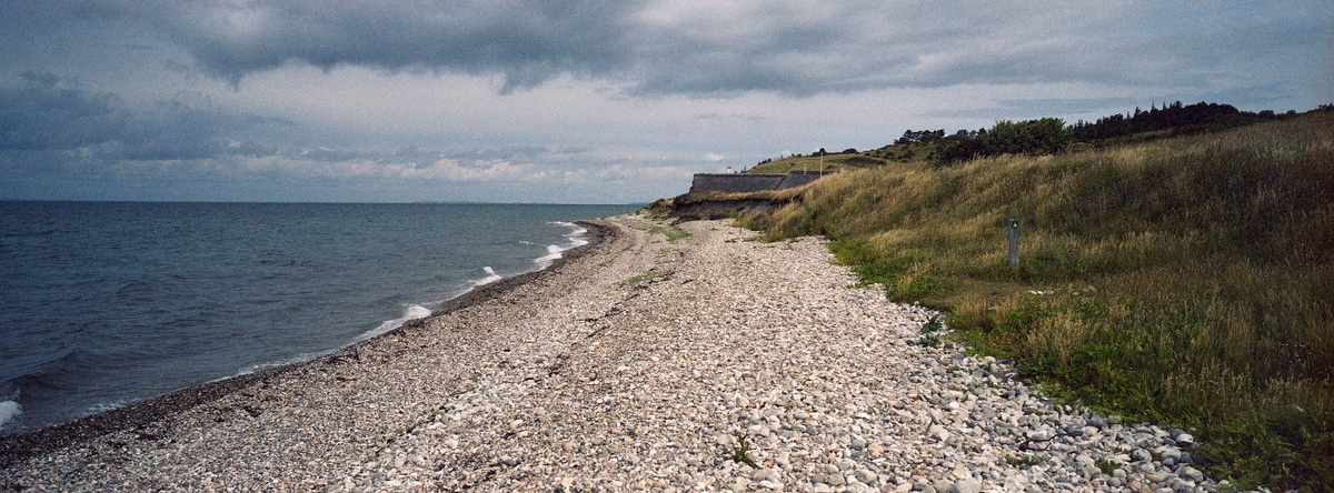 West coast of Samsø. Taken by Lucas Taylor on a Hasselblad XPan camera.