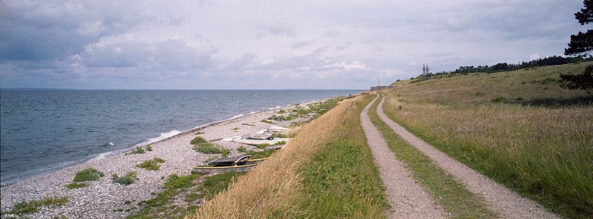 West coat of Samsø. Taken by Lucas Taylor on a Hasselblad XPan camera.