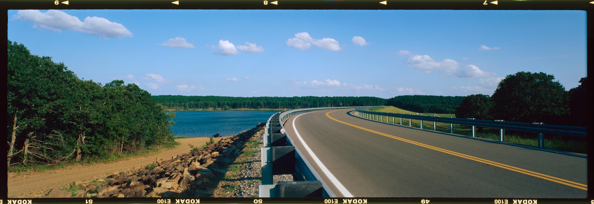6x17 photograph taken in McGee Creek State Park in Oklahoma, USA. Taken by Lucas Taylor on the ND 6x17 camera.